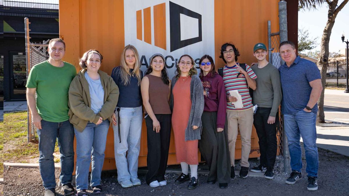 FIEA students at Interstruct ArtCube Orlando