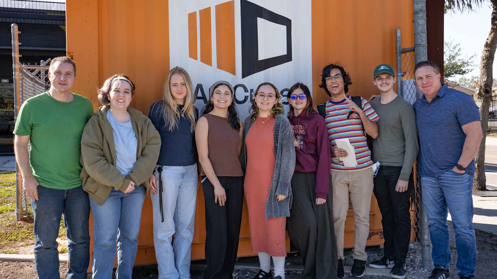 FIEA students at Interstruct ArtCube Orlando