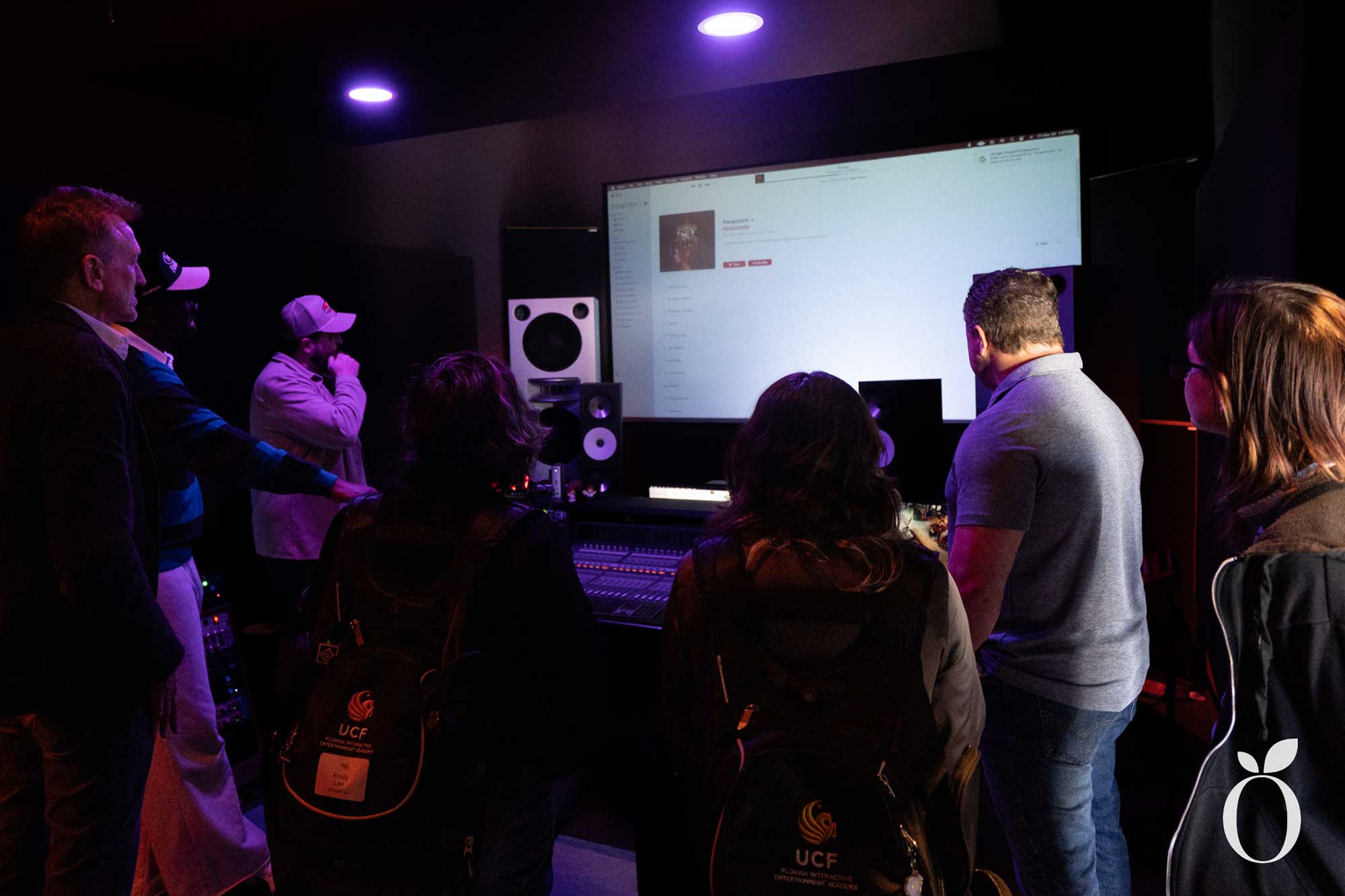 FIEA students presenting ArtCube concepts at Ayo’s Polymath studio in Orlando